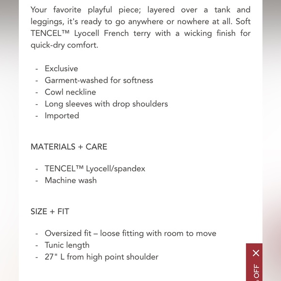 Garnet Hill Blue Tencel Cowl Neck Knit Tunic - Picture 2 of 10